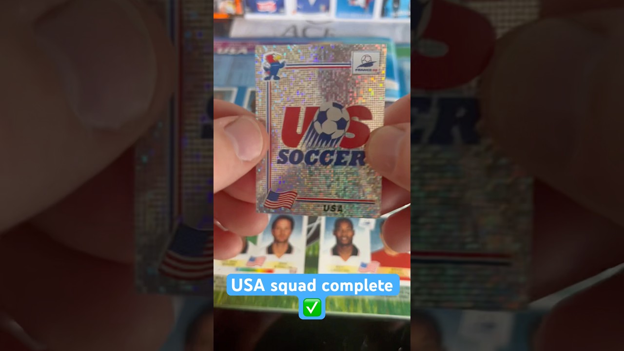 USA squad complete in my France 98 sticker album #usmnt #worldcupshorts #soccerstickers #paninialbum