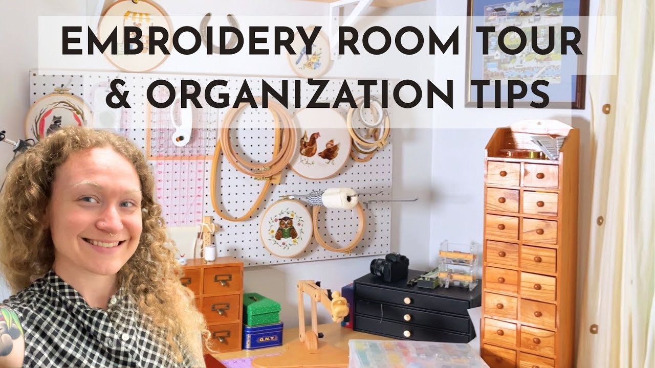 Embroidery Craft Room Organization & Studio Tour