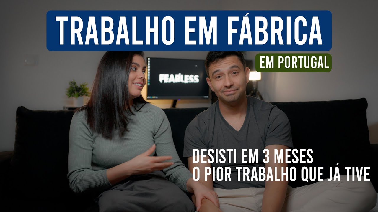 Ele DESISTIU do trabalho na FÁBRICA  aqui em PORTUGAL 🇵🇹