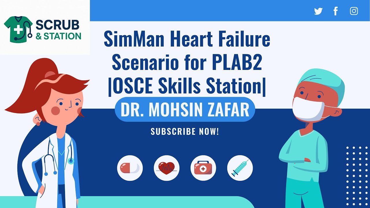 SimMan Heart Failure Scenario for PLAB2 | OSCE Skills Station