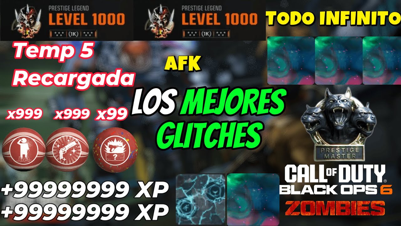 LOS MEJORES GLITCHES BO6 ZOMBIES T5 RECARGADA (TODO INFINITO)