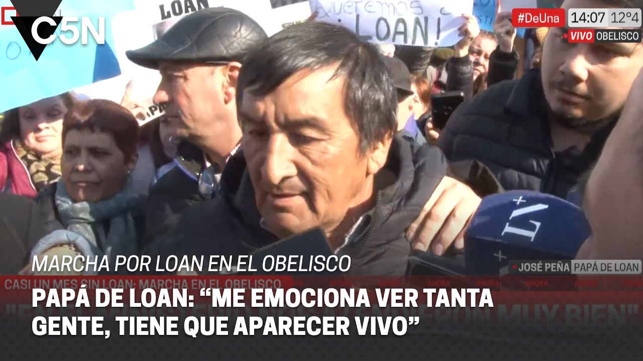 Así llegó JOSÉ PEÑA a la MARCHA por LOAN en el OBELISCO