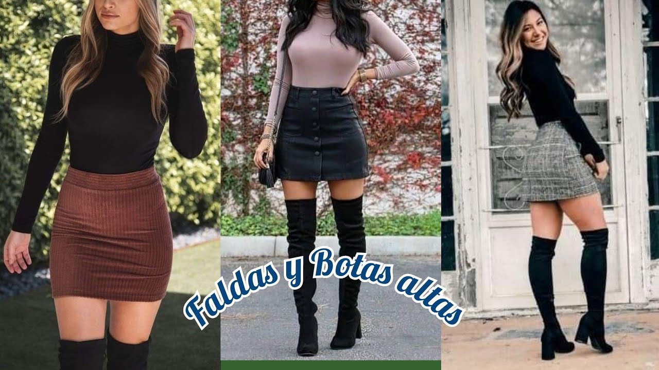 Faldas y Botas altas ❤/Nails and fashion