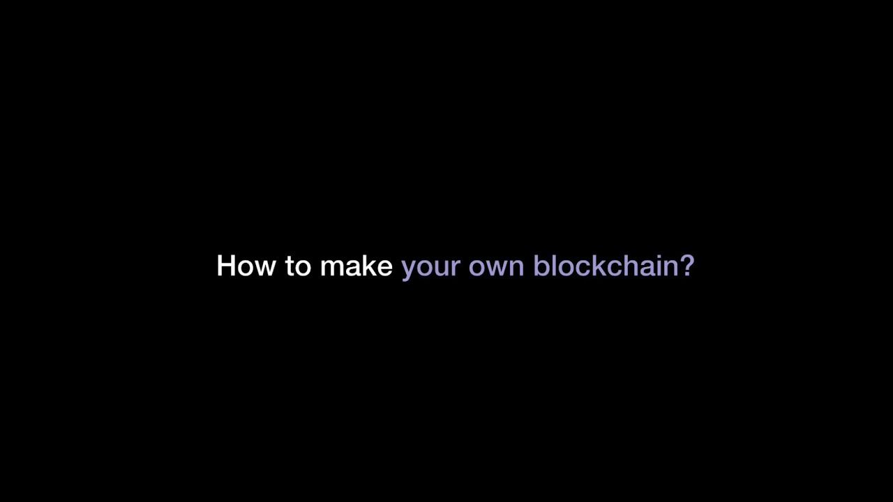 Testnet: How to make your own blockchain