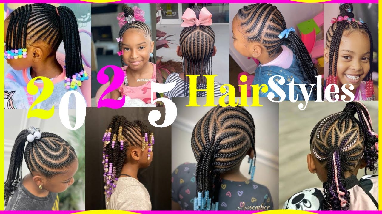 2025 New And Cute Cornrow Natural Hairstyles for Little Girls & Toddlers | Kids Cornrow Hairstyles