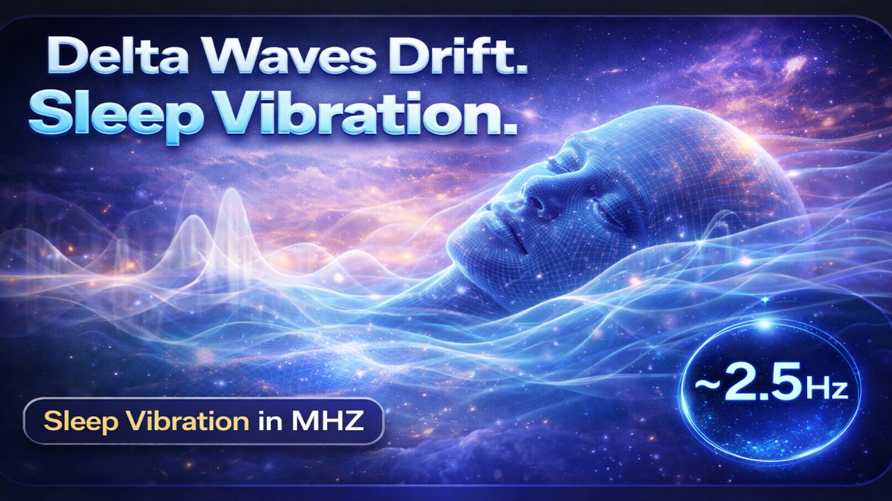 Delta Waves Drift 🌙 Deep Sleep Vibration | 2.5Hz Healing Frequency for Instant Sleep
