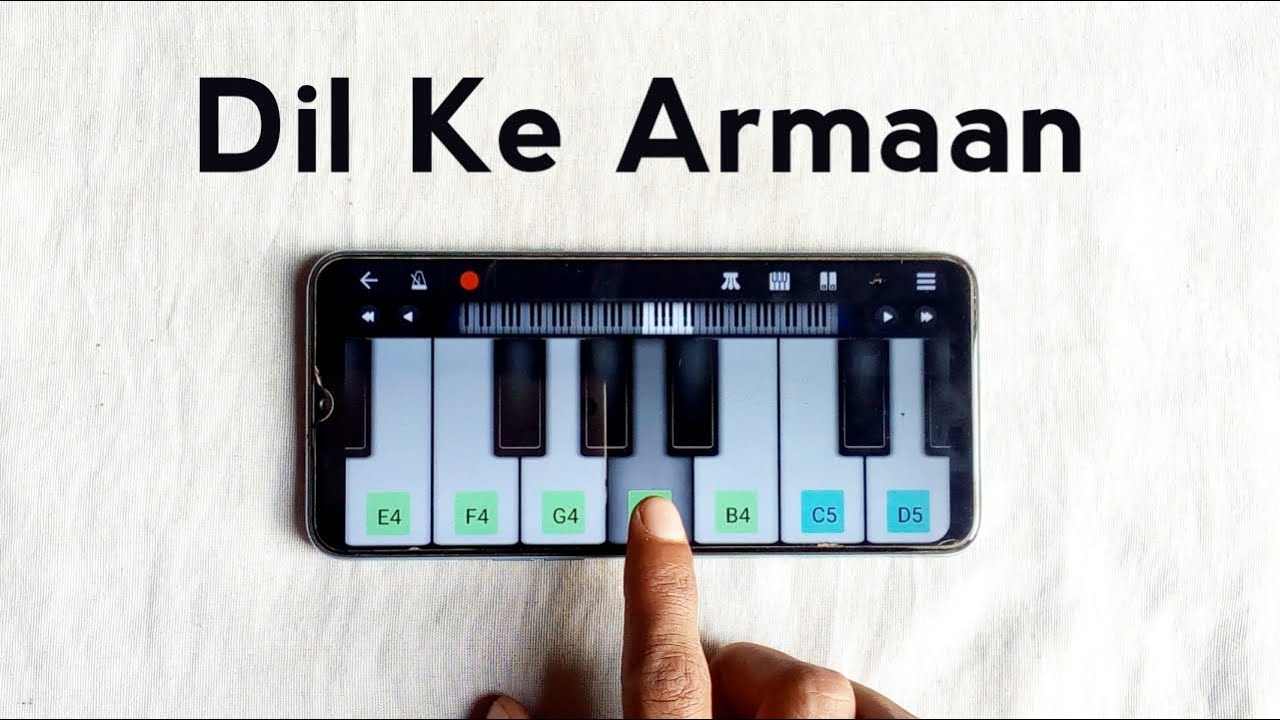 Dil Ke Armaan Aansuon Mein Beh Gaye Piano Tutorial | Easy Tune With Notes
