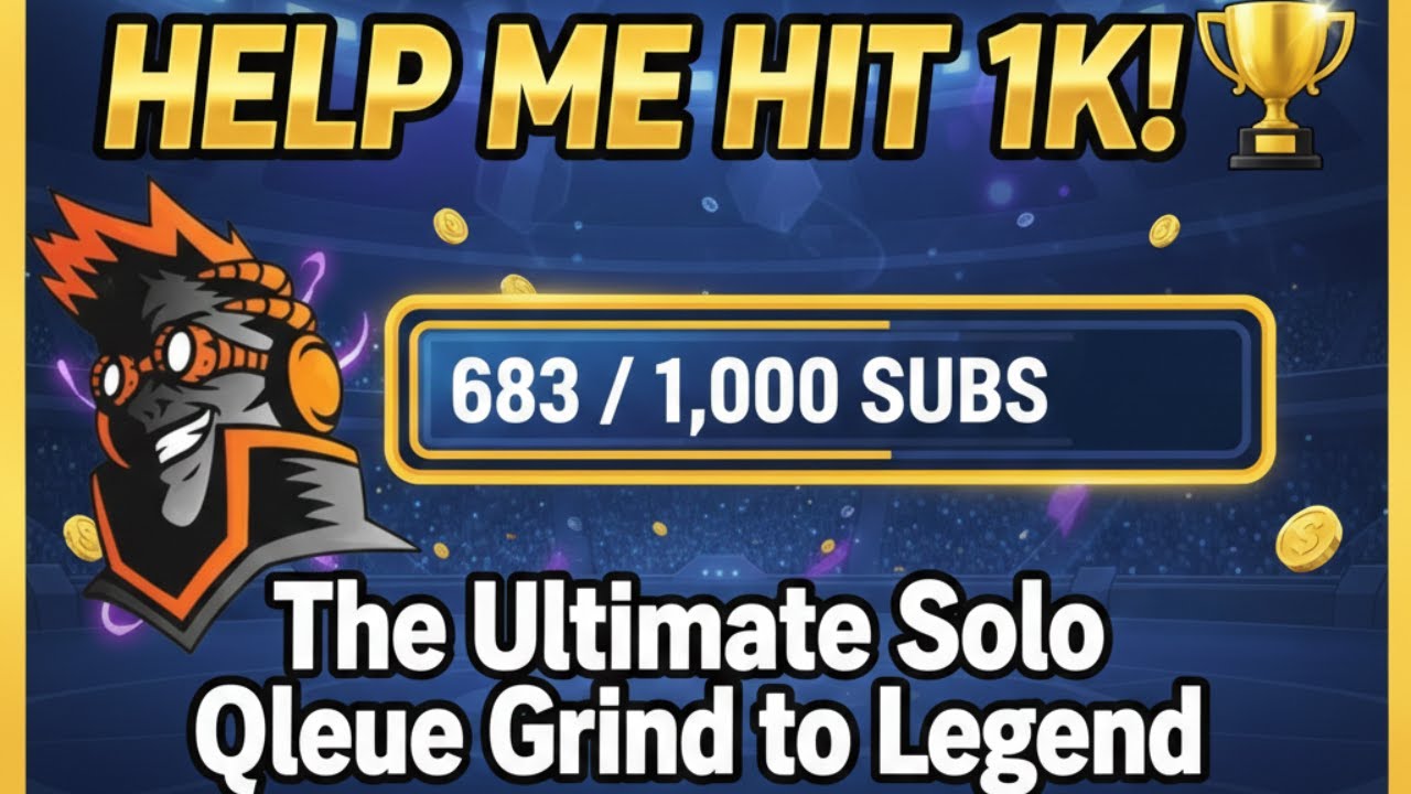 ​HELP ME HIT 1K! 🏆 The Ultimate Solo Queue Grind to Legend