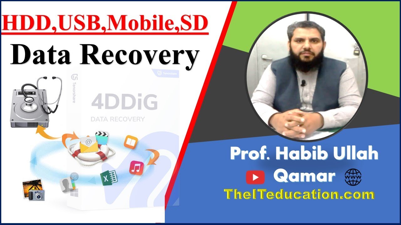 How To Recover Deleted Files From ALL devices With The Best Data Recovery Tool [Urdu/Hindi]