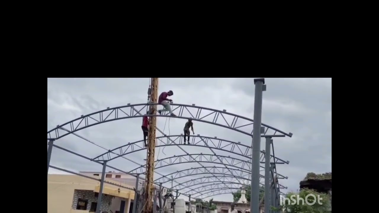 R K FABRICATORS  BAGALKOT   SITE 110 X 48 SEMI ARCH TRUSS