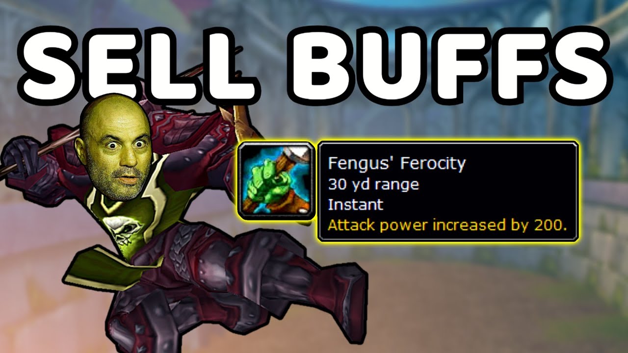 Selling Dire Maul Buffs 🎵 WoW Classic Hunter