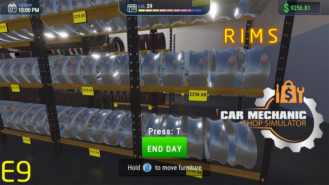 Car Mechanic Shop Simulator - E9 - R I M S