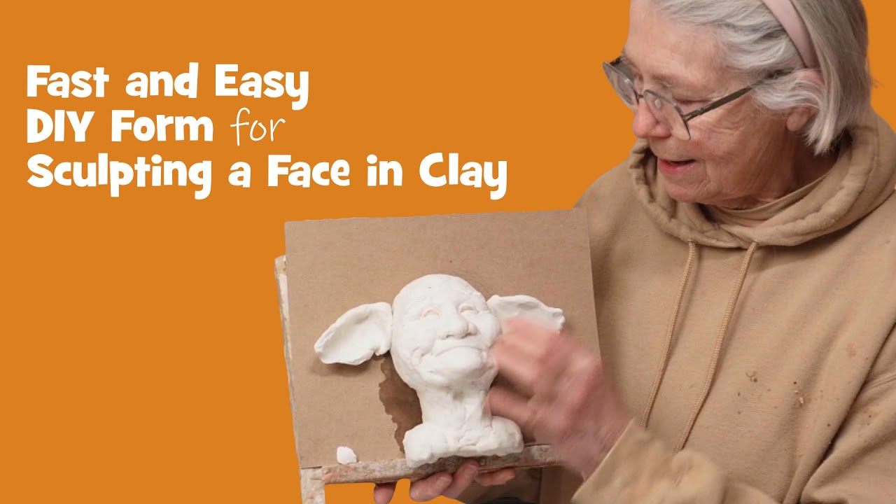 Make A Fast Face Sculpting Form - Sculpting Grandma Goblin in Clay