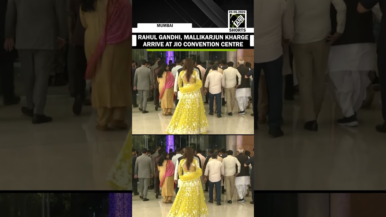 Rahul Gandhi and Mallikarjun Kharge arrive at Jio Convention Centre for Revati Sule&rsquo;s wedding