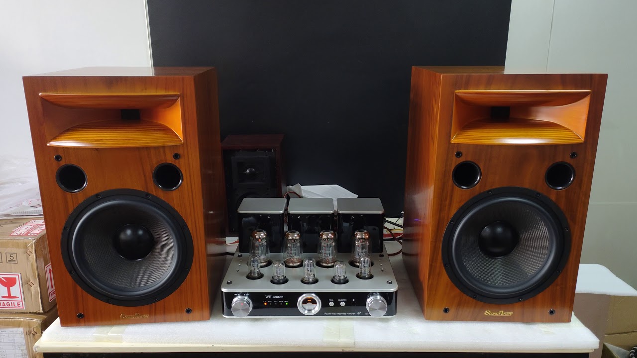 SoundArtist SH10B Horn Speaker audiophile Bookshelf speakers  Testing before sending.