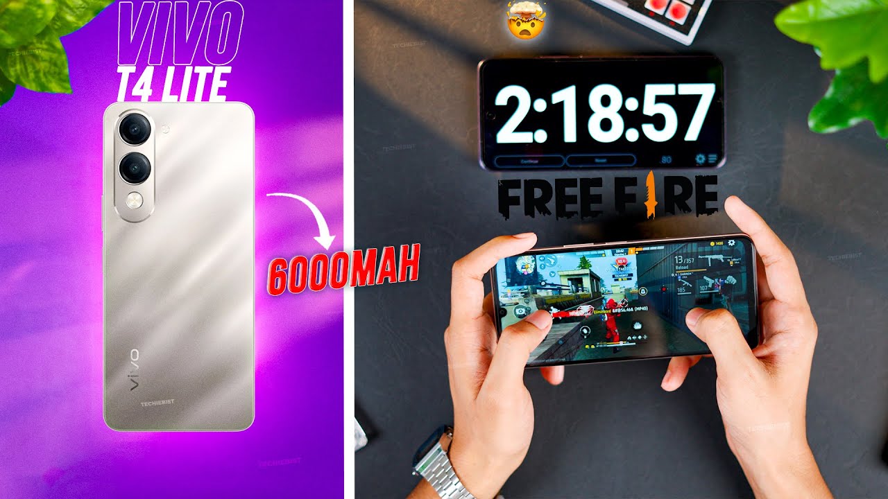 Vivo T4 Lite 🔋 Free Fire Gaming Test 🎮 Lag, Heat & FPS Check!