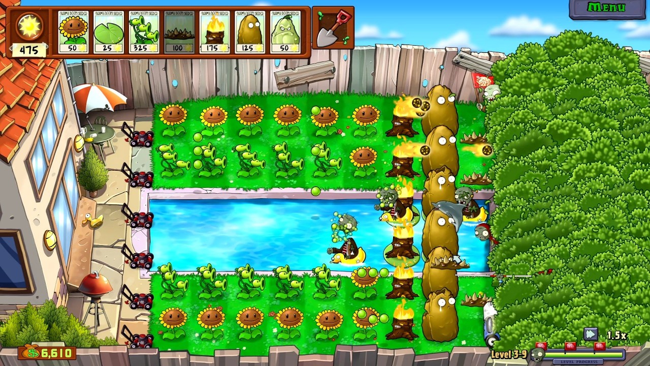 Plants VS. Zombies: Replanted (PC) // Adventure (Pool) - 100% Walkthrough