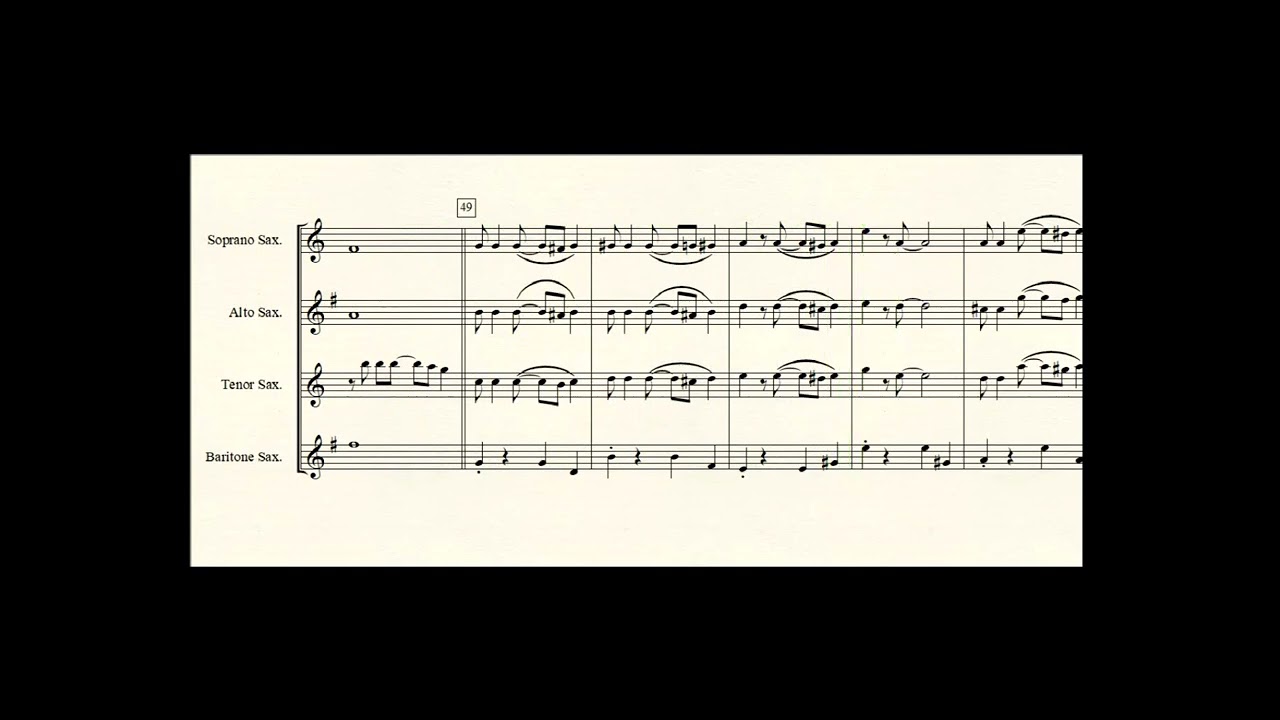 The Charleston for Saxophone quartet.