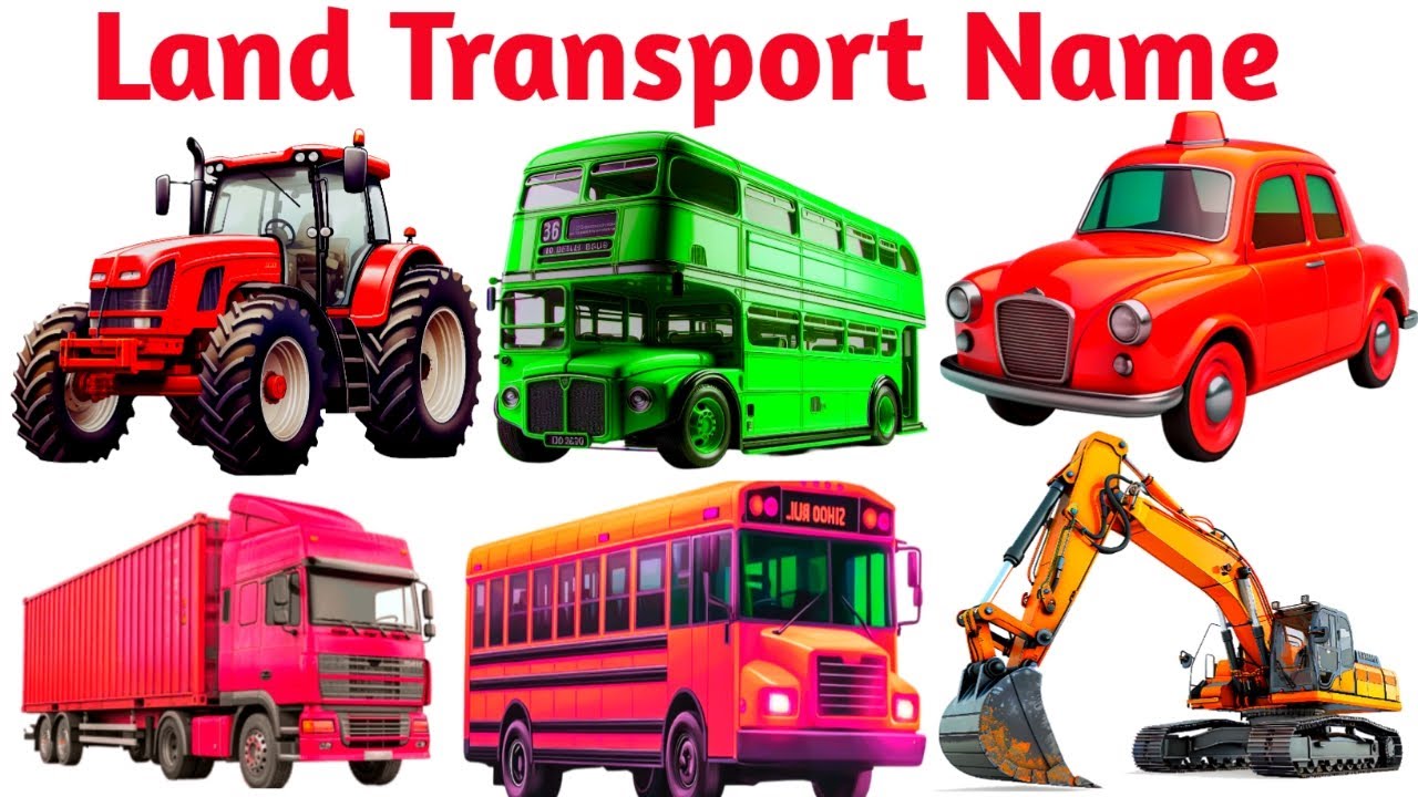 Land Transport Name | Land Transport Name for kids | স্থল পরিবহনের নাম | বি
