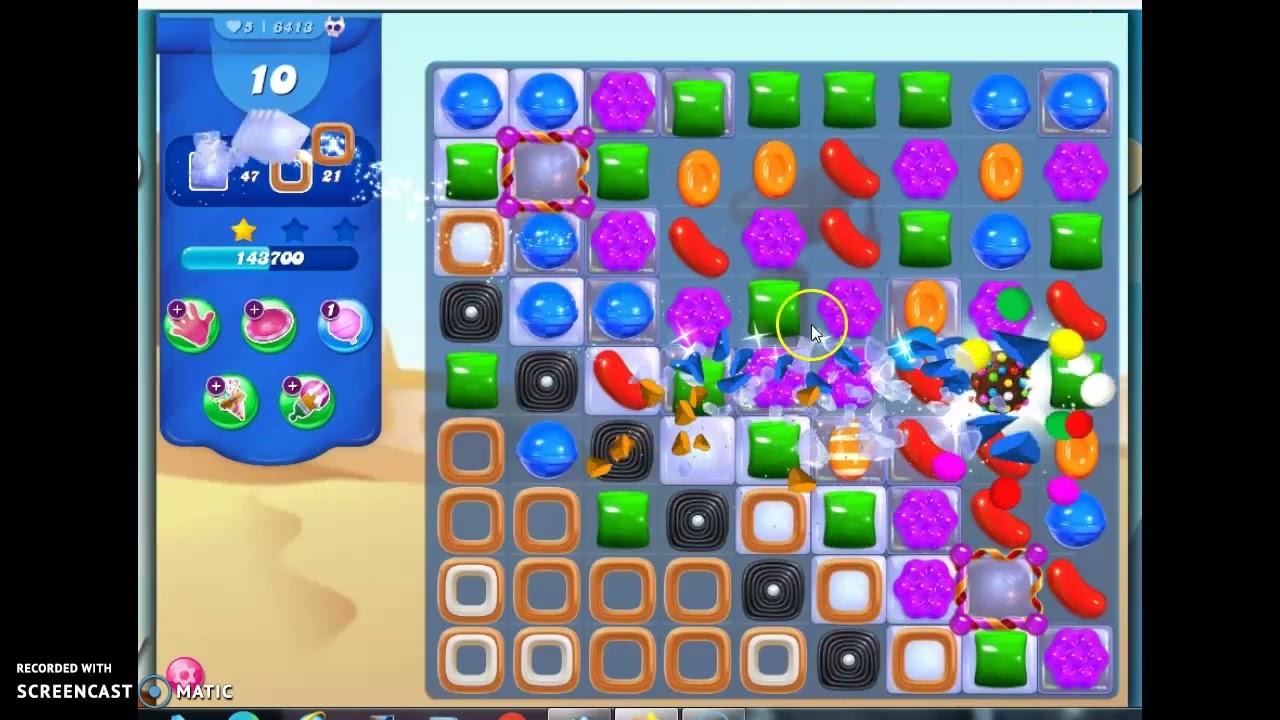 Candy Crush Saga Level 6413 No Boosters