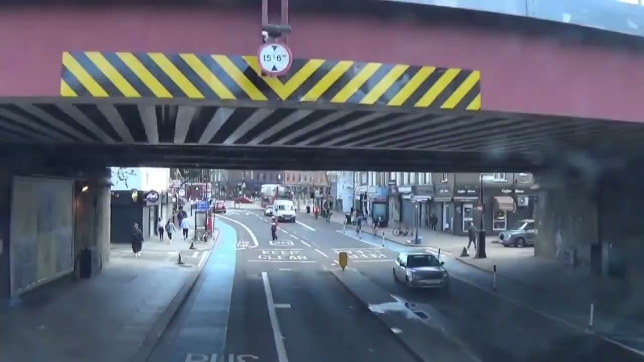 FULL ROUTE VISUAL | Ldn Bus Route 155 - Tooting, St George's to Elephant & Castle | WHV84 (BD65EVR)