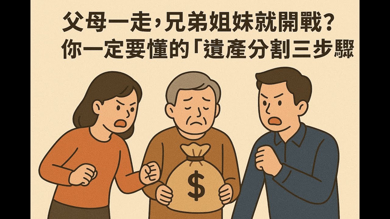 父母一走，兄弟姐妹就開戰？你一定要懂的「遺產分割三步驟」(下)