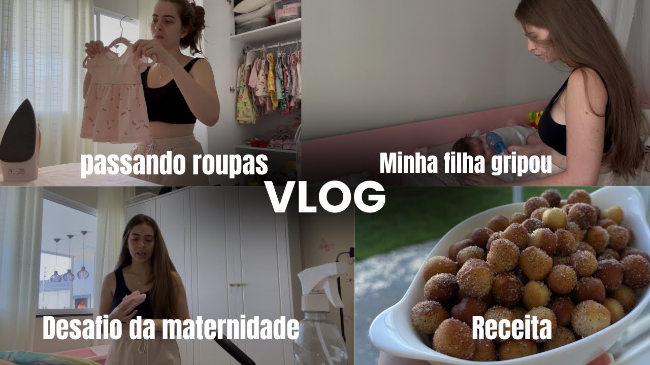 VLOGANDO nosso dia| passado roupas, desafios da maternidade,receita e muito mais! #vlog