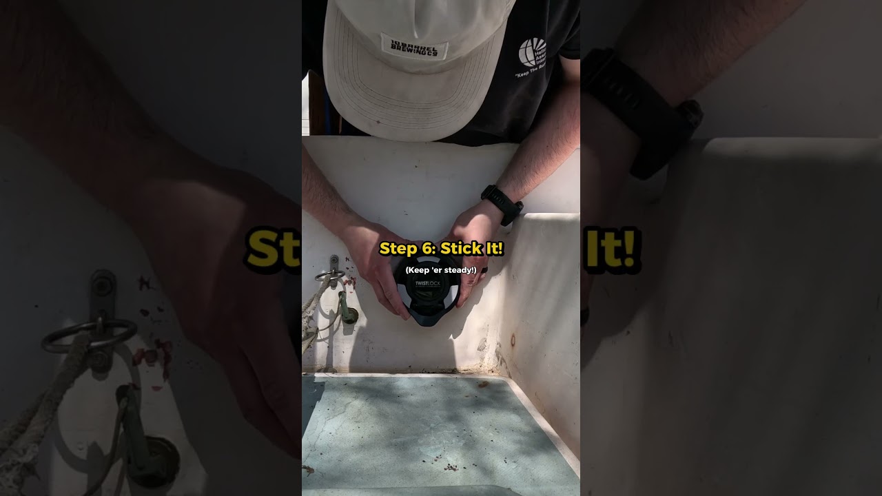 Installing the ULTIMATE boat cup holder on an old Sailboat #smallbusiness #neverspillagain #boat