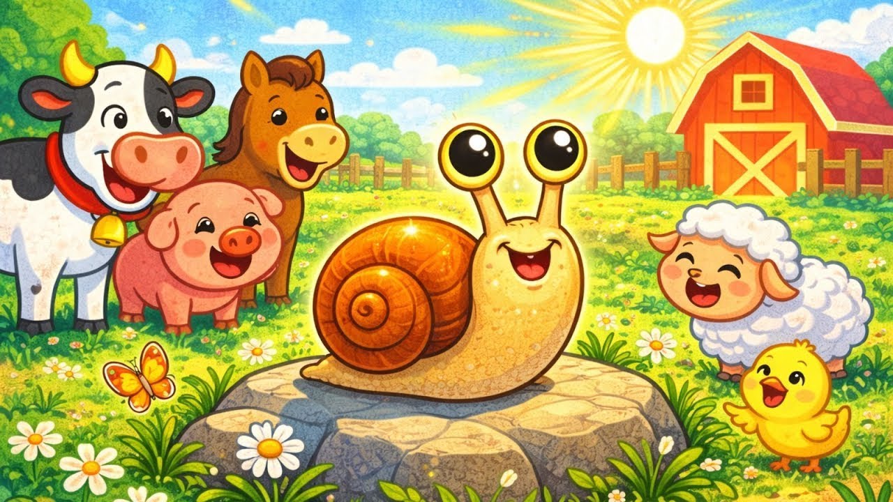 El Caracol Agustín 🐌🎵 Canciones Infantiles Tiernas y Educativas