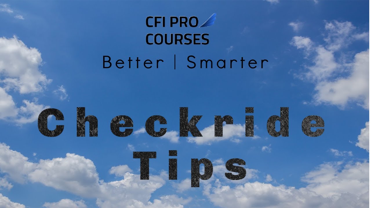 CFI Oral Presentation Tips