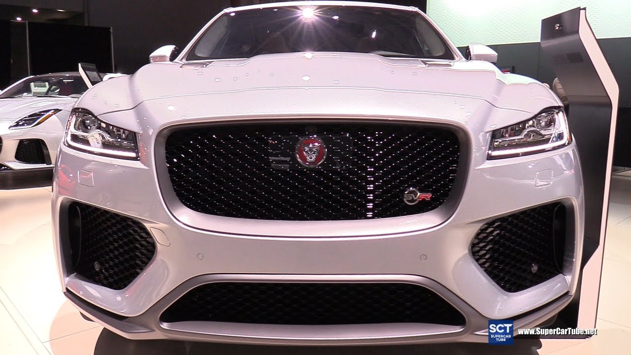 2019 Jaguar F-Pace SVR - Exterior and Interior Walkaround - Debut at 2018 New York Auto Show