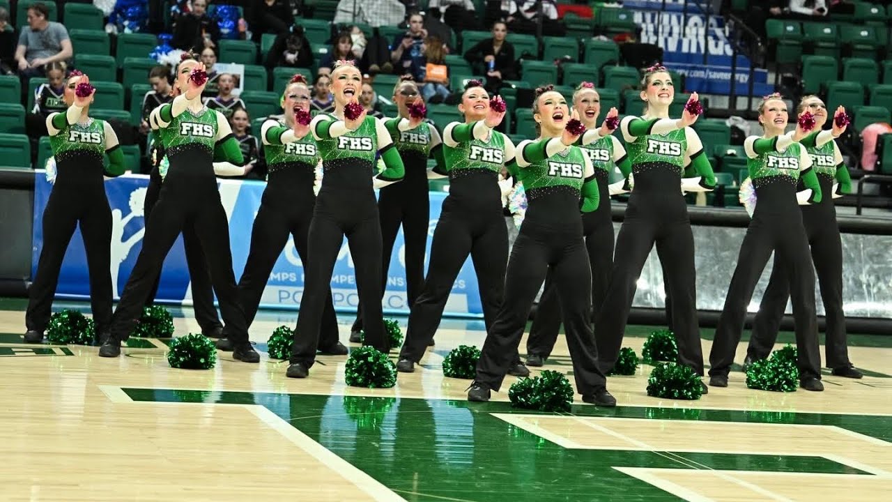 Freeland Varsity Pompon 2026 State Championship Runner Ups 