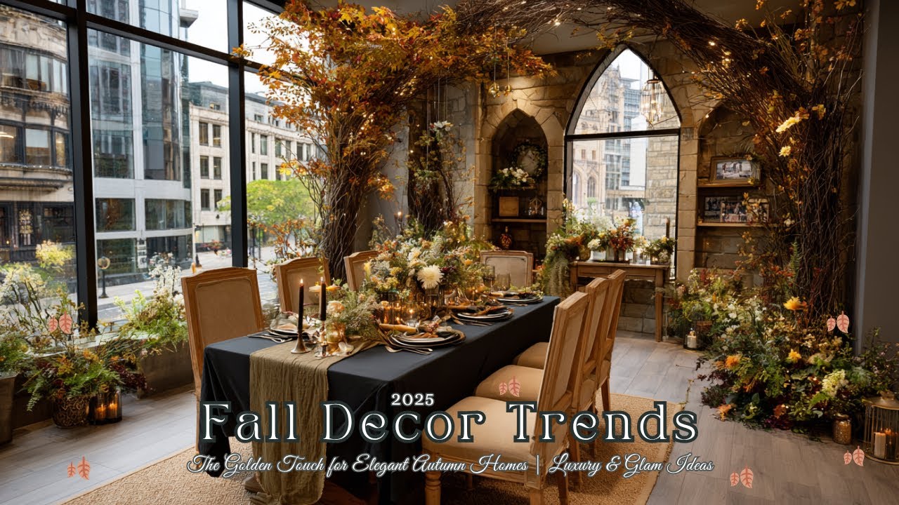 🍂 2025 Fall Decor Trends: The Golden Touch for Elegant Autumn Homes | Luxury & Glam Ideas