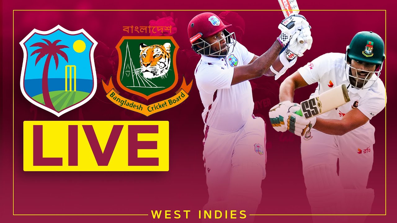 🔴 LIVE | West Indies v Bangladesh | 1st Test | Day 1