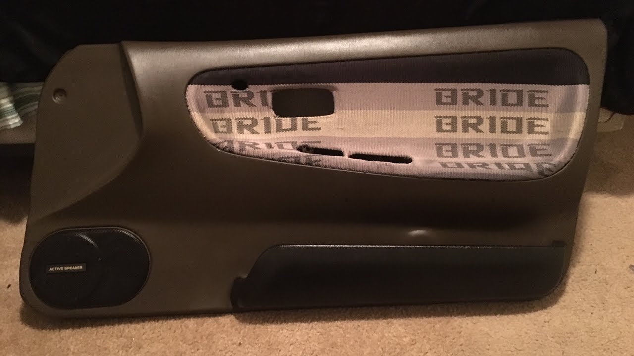 Reupholster / Wrap 240sx Door Panels - Part 2 : Applying Adhesive and Finishing Product
