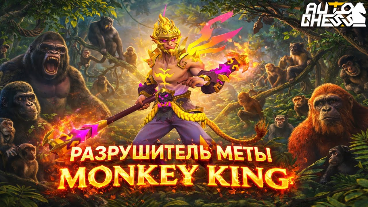 MONKEY KING! РАЗРУШИТЕЛЬ МЕТЫ! ► Auto Chess S34