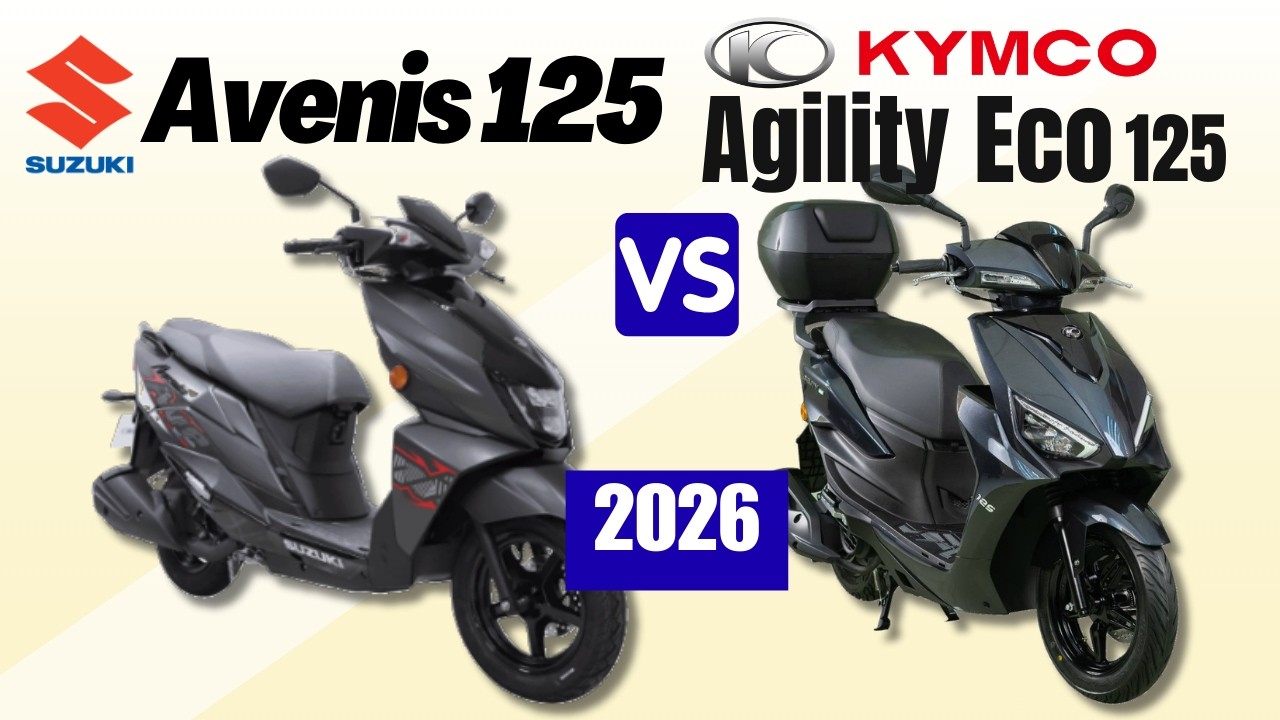 Suzuki Avenis против Kymco Agility Eco 125 | Сравнительный анализ | Характеристики и цена | 2026
