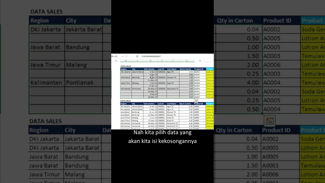 Excel Hacks & Tips #3 Fill The Blanks - Bahasa Indonesia