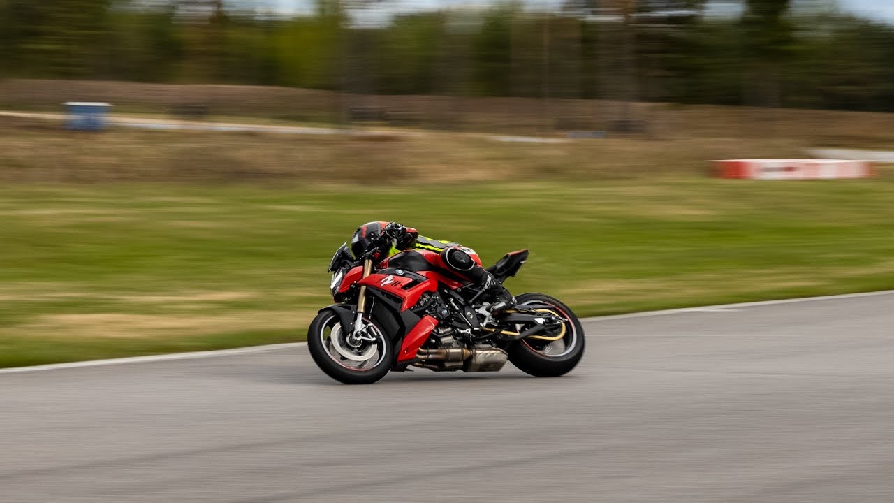 2022 BMW S1000R around Vålerbanen Racing Circuit