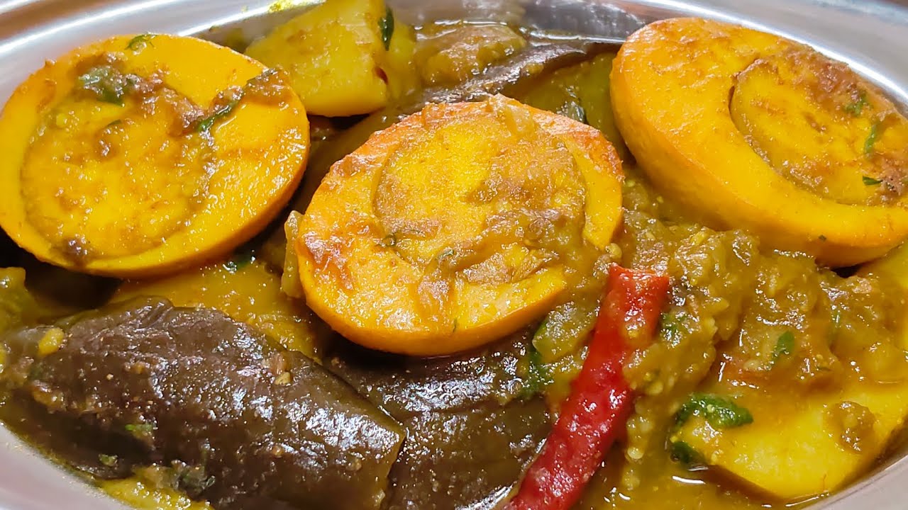 বেগুন দিয়ে ডিমের ঝোল। Brinjal curry recipe with egg@viralrecepi 