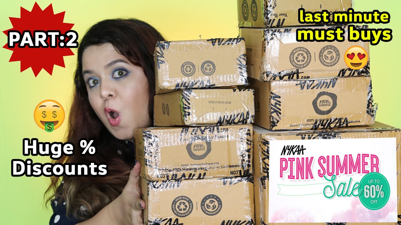 *Huge* Nykaa Pink Summer Sale Haul | PART-2 #nykaahaul  Beauty Edit by Amy