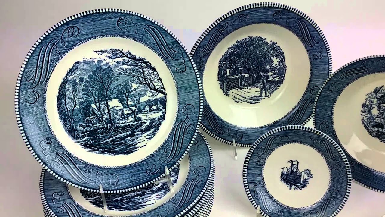Royal - Currier & Ives Blue Pattern