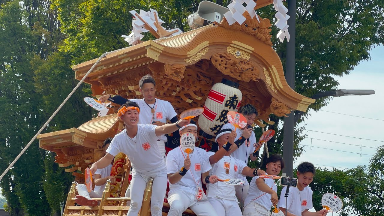 2025.9.14 南河内だんじり祭り　南別井大太鼓新調記念曳行　河南町役場でんでん、小屋前ラストなど　大阪府富田林市・南河内郡河南町