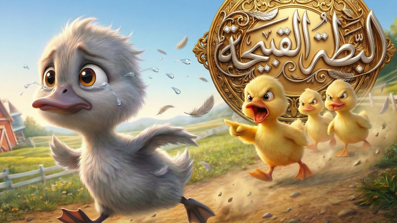 قصة البطة القبيحة - يحكيها لكم آدم بشكل ممتع للأطفال