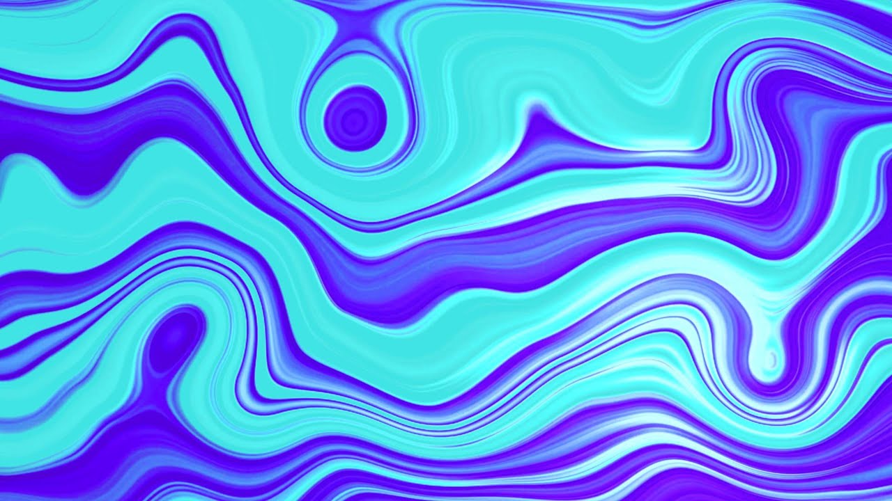 🎬 4K Screensaver &ndash; Cyan Blue and Purple Liquid Textures in Motion | Abstract Loop (No Audio)