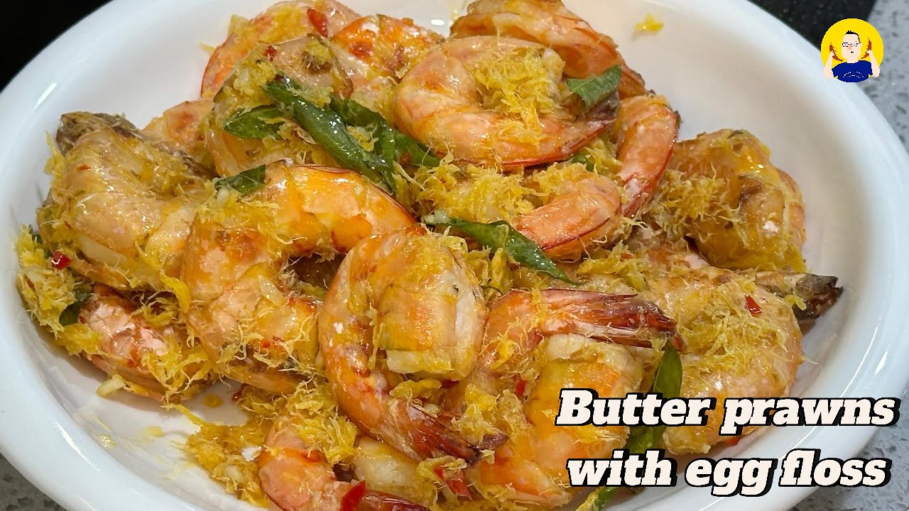 Butter prawns with egg floss | Very easy Chinese restaurant dish