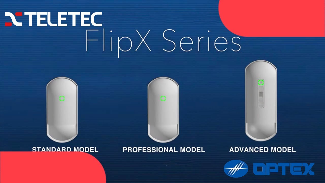 FlipX Indoor PIR-serien – flexibel detektering inomhus | Teletec