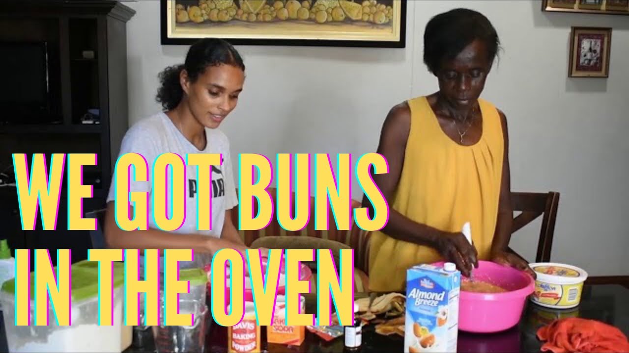 Alyshia and mom baking