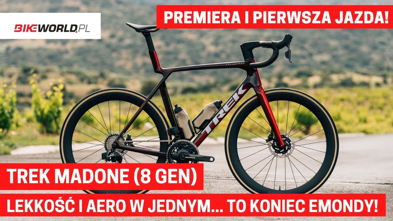 Nowy Trek Madone: premiera i pierwsza jazda! Lekki, wygodny i aerodynamiczny... To koniec Emondy!