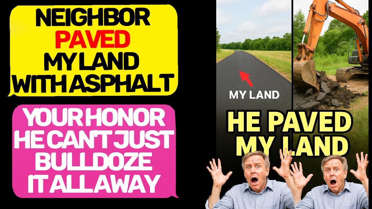 Neighbor Karen Paved My Land With Asphalt! Your Honor, I Am the Owner of Property r/EntitledPeople